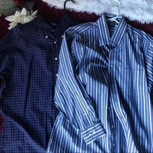 Stafford Kirkland blazer button dress shirt bundle